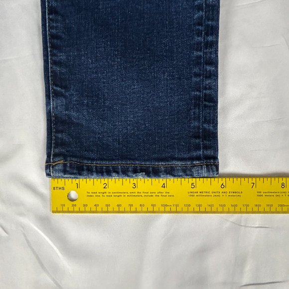 American Eagle Jeans Men 24x26.75* Airflex Distressed Skinny Blue Stretch - Picture 14 of 16